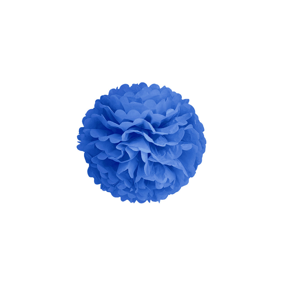 Pom pomsai tamsiai mėlyni 10 cm