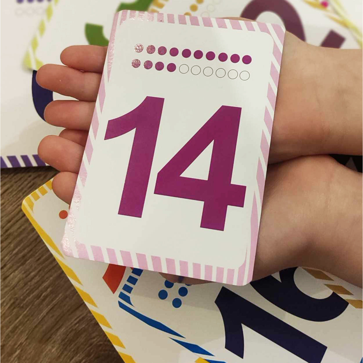 Skaičių iki 20 kortelės