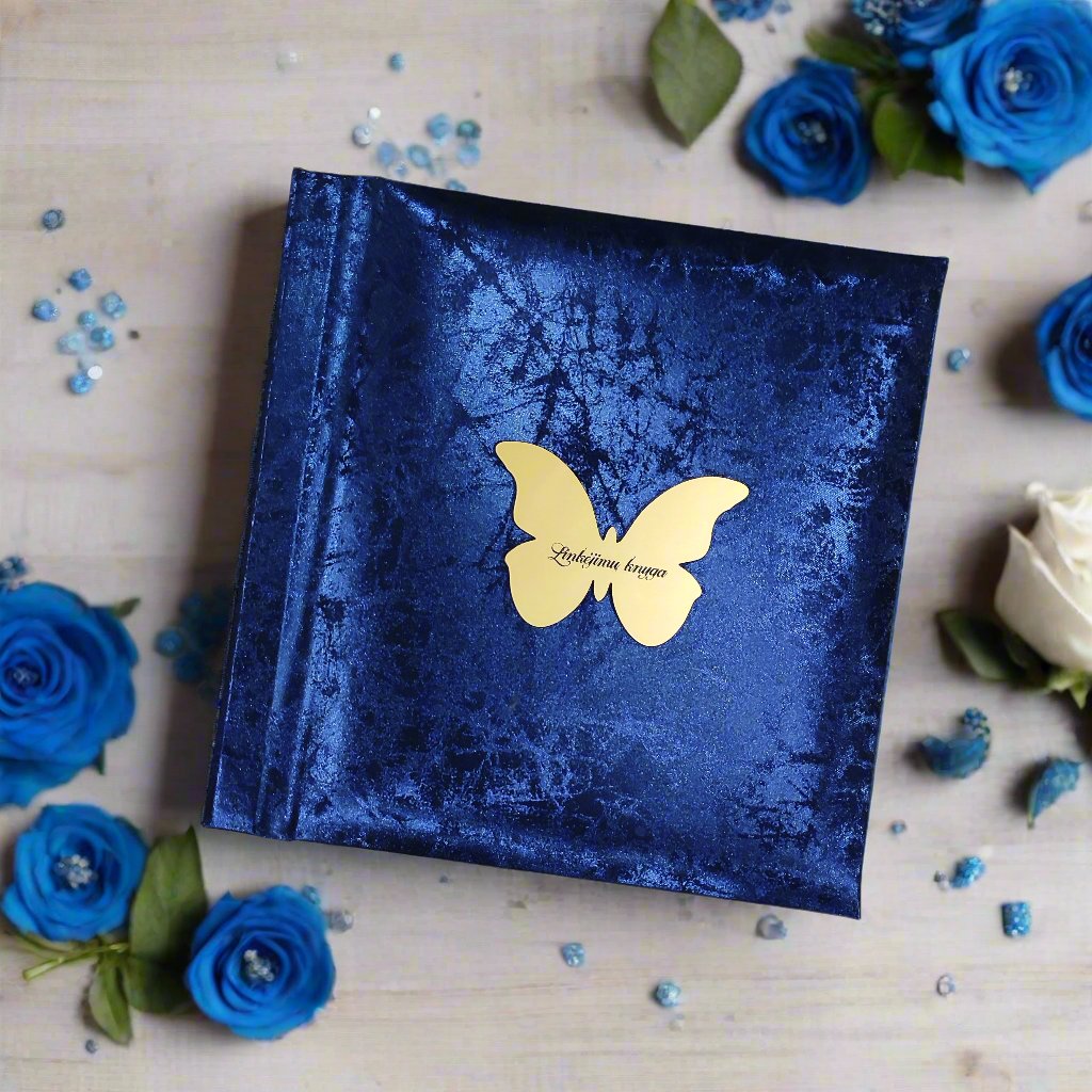 Palinkėjimų knyga "Blizgi mėlyna"