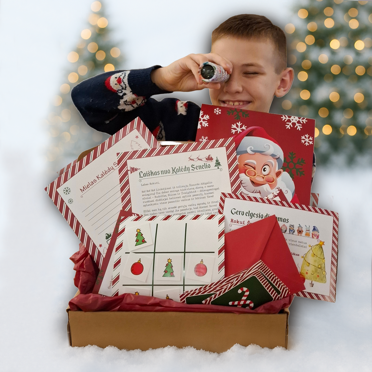 Kalėdų dėžutė nuo Senelio Šalčio