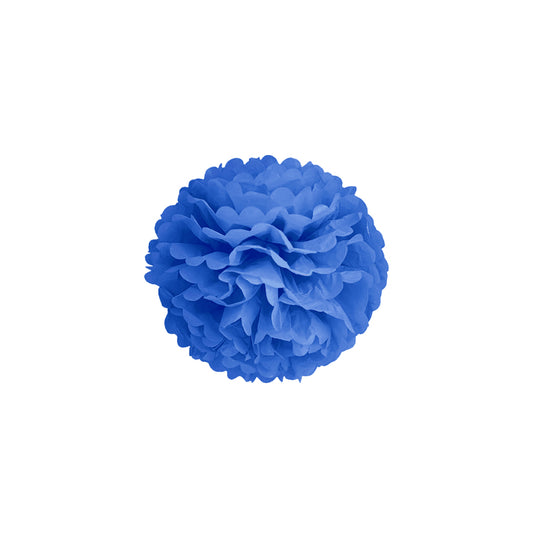 Pom pomsai tamsiai mėlyni 10 cm