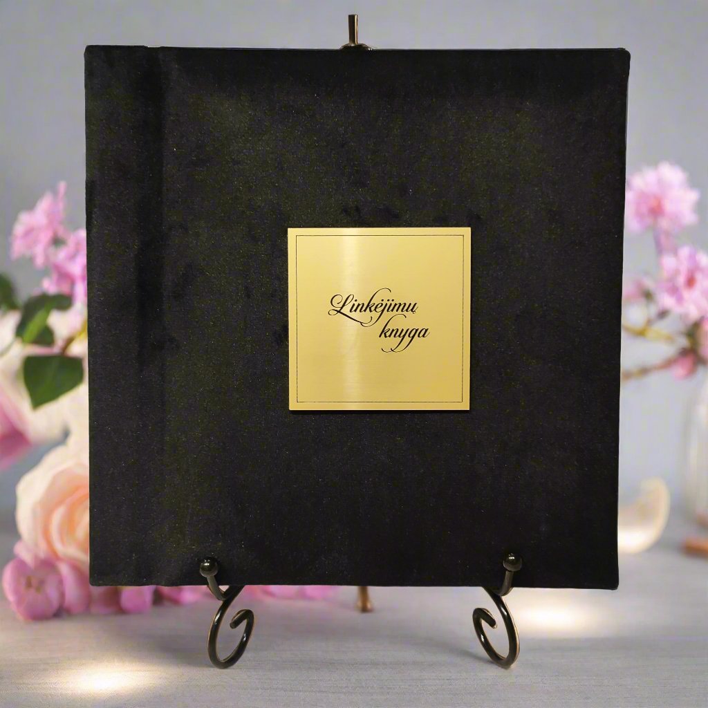 Palinkėjimų knyga "Veliūrinė juoda"