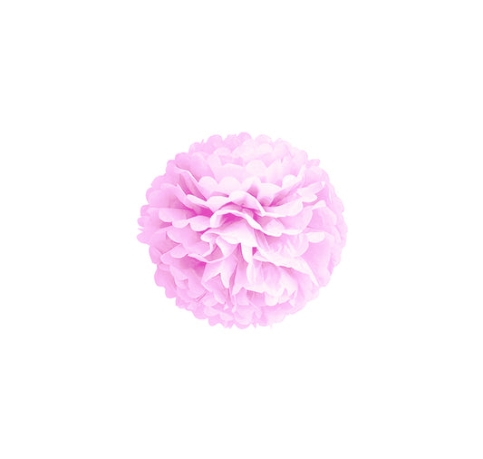 Pom pomsai šviesiai rožiniai 10 cm